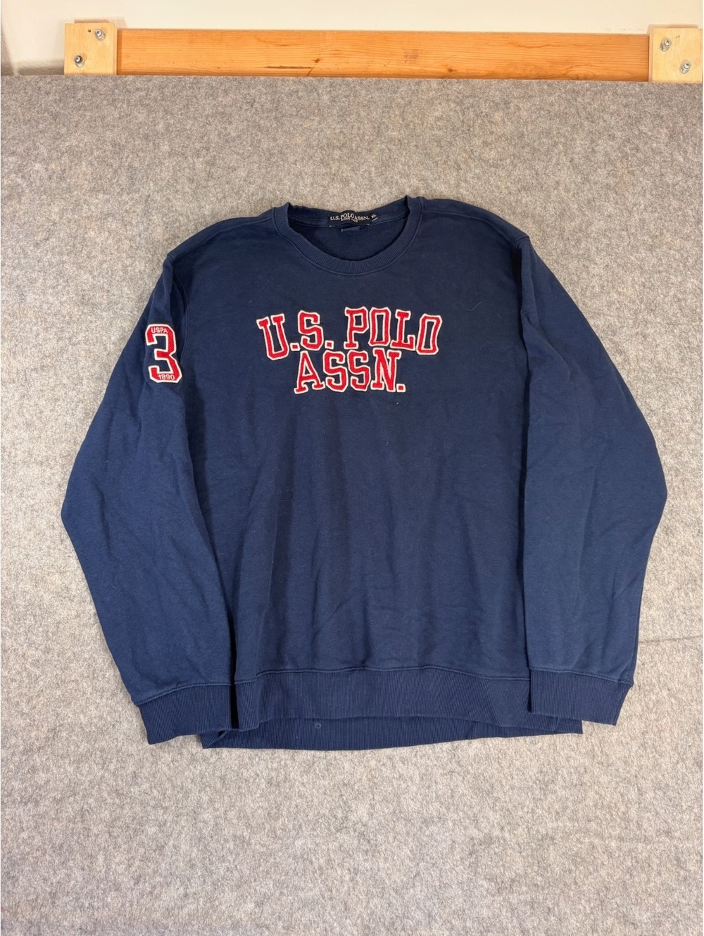 Vintage Y2K U.S. Polo Assn navy crewneck sweatshirt size XL